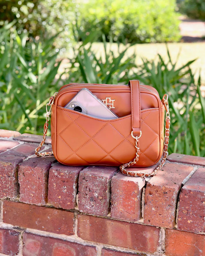 Fiona Crossbody, Saddle LD