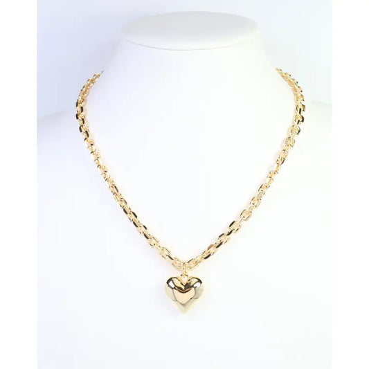 Peyton Small Puffy Heart Necklace