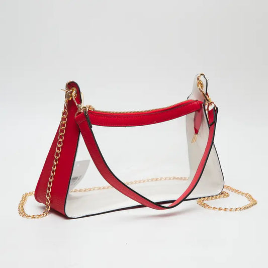 Red Clear Handbag/Purse