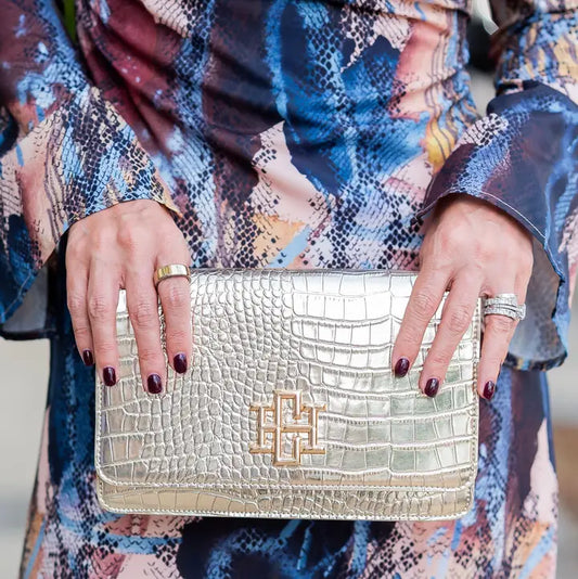 Bryn Clutch/Crossbody Gold EC