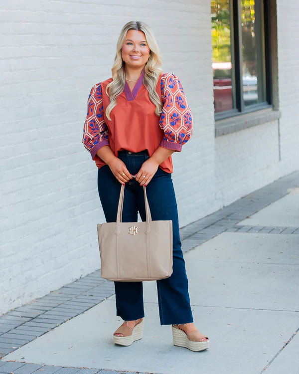 Heath Tote Bag, Taupe