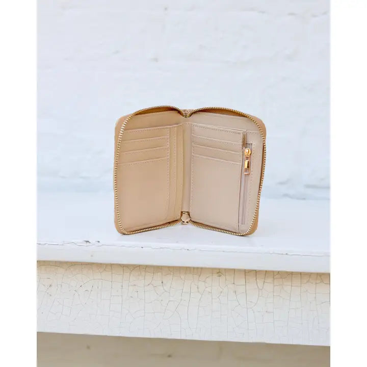 Blakely Wallet , Woven Almond