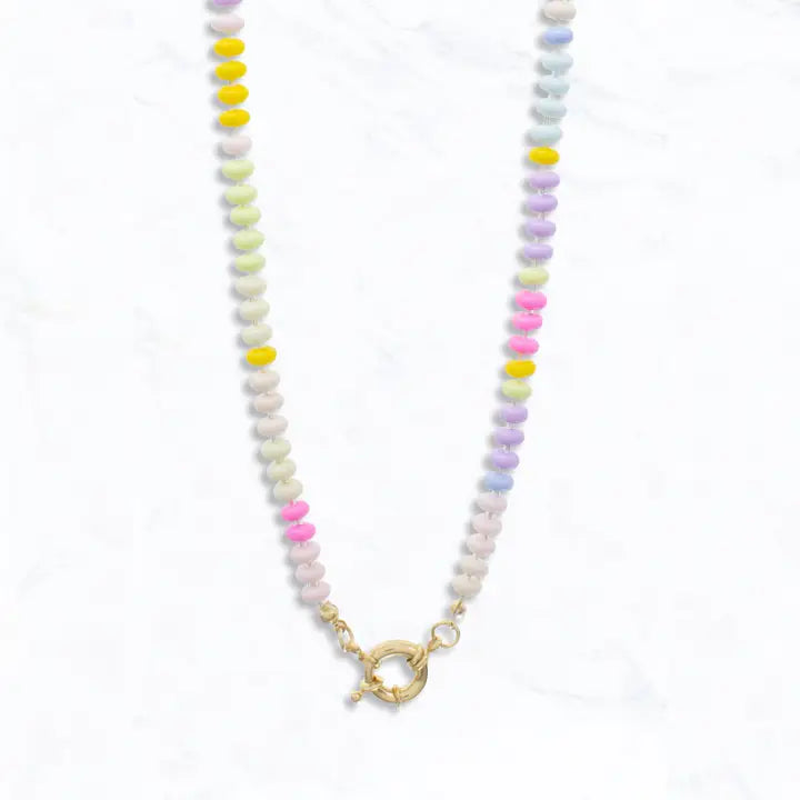 Pastel Candy Beaded Necklace