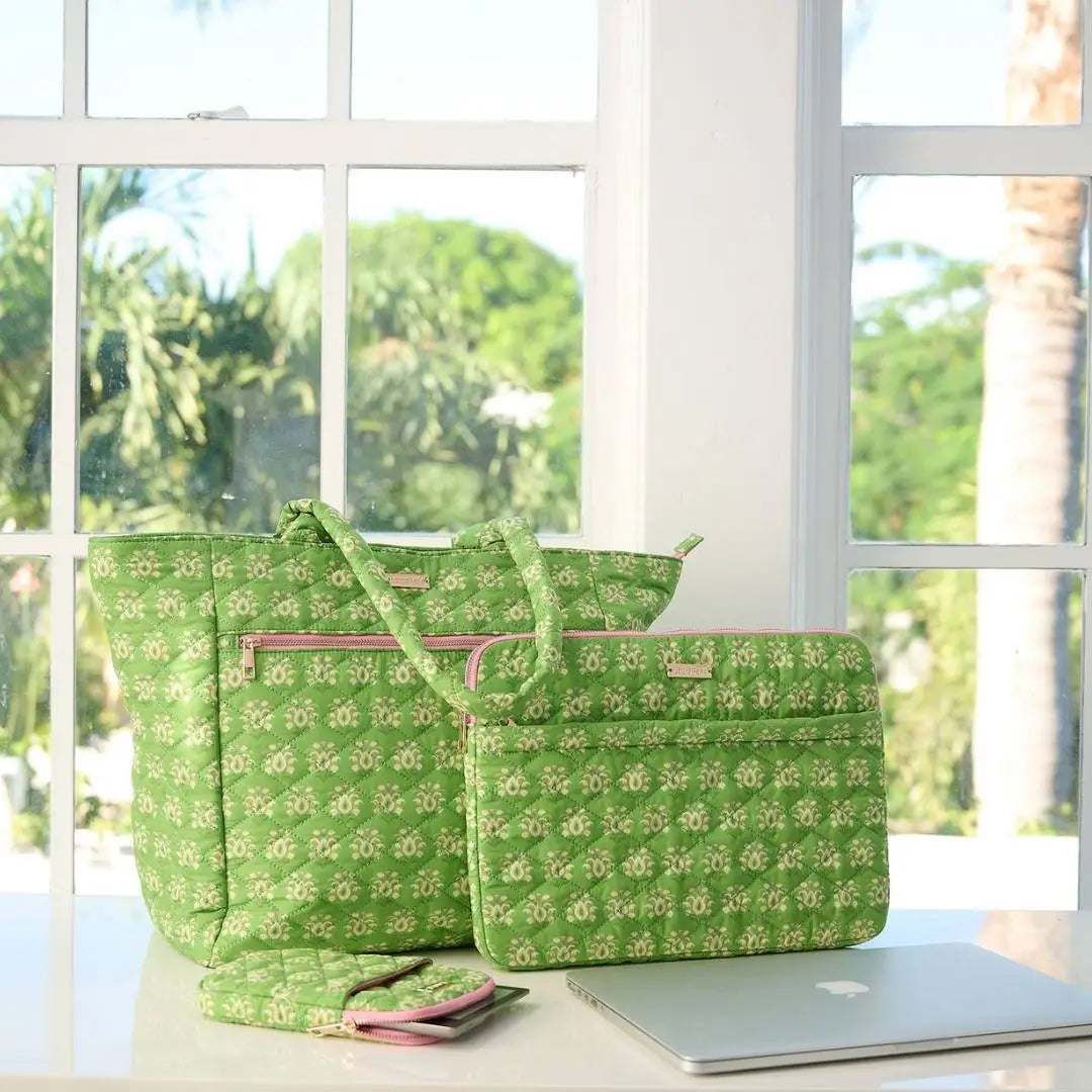 Rosemary Meadow Quilted Laptop Case
