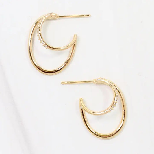 Chadron Double Hoop Earrings