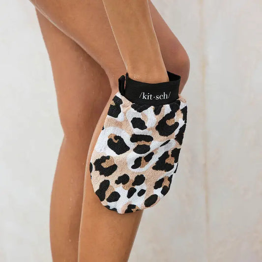 Exfoliating Glove- Leopard