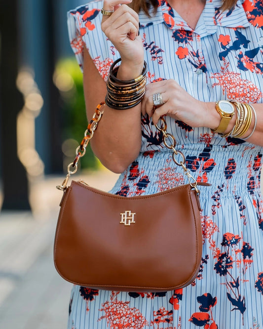 Charlee Crossbody , Saddle