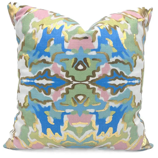 Gold Foil Anna Kaleidoscope Pillow