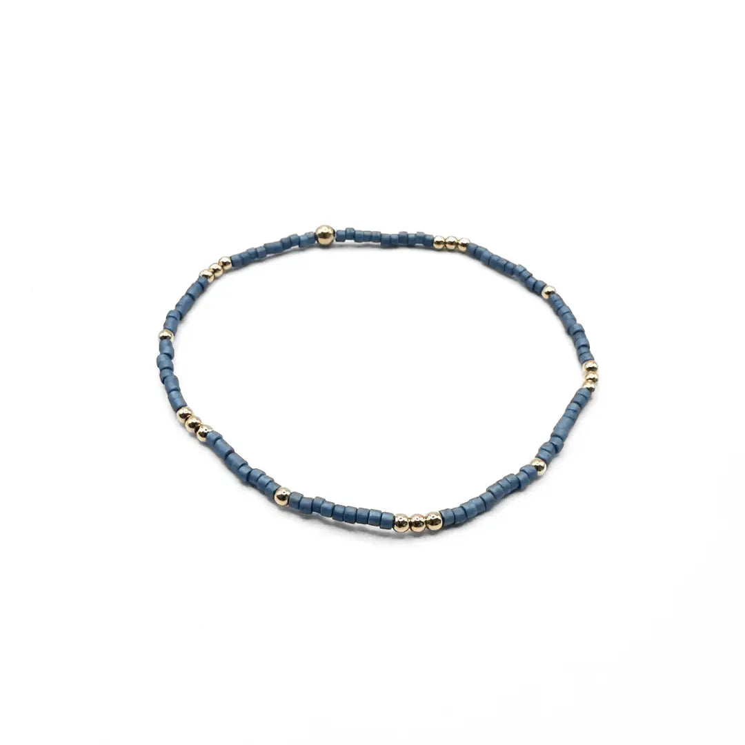 2mm Newport Bracelet, Denim Blue