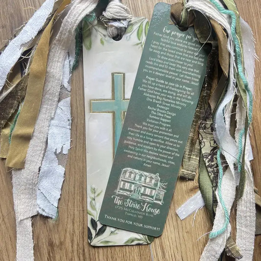 Teal Cross Tassel Bible Bookmark