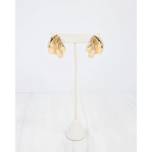 Halifax Textured Wave Drop Earrings
