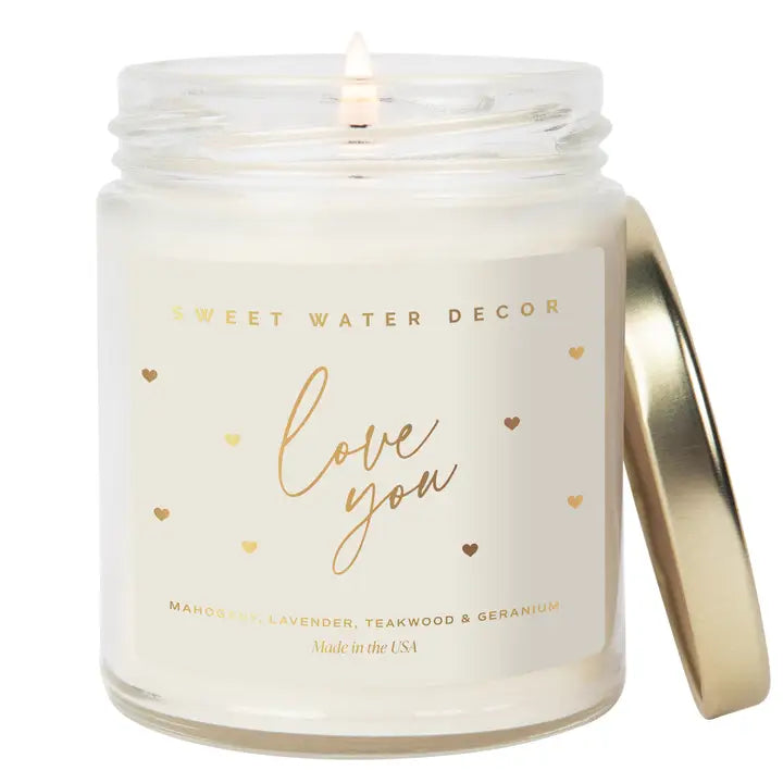 Candle 9oz. , Love you