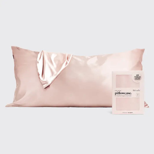 Blush Satin King Pillowcase