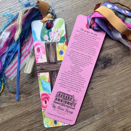 Floral Cross Tassel Bible Bookmark