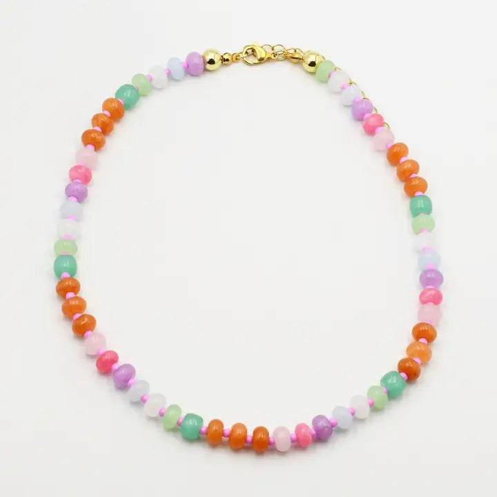 Pastel Gemstone Necklace
