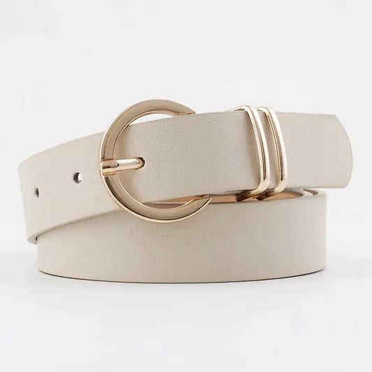 Belt , Beige Buckle