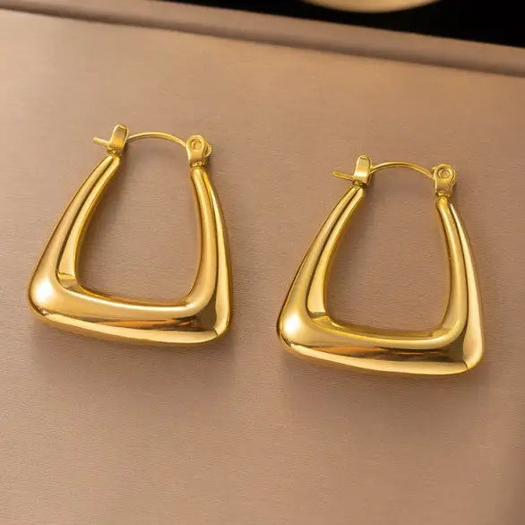 18K Gold Hoops