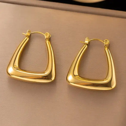 18K Gold Hoops