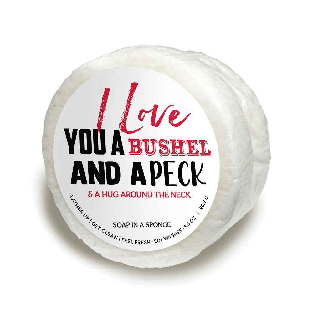I Love you A bushel Soap Sponge