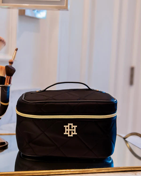 Hampton Train Case, Black Nylon