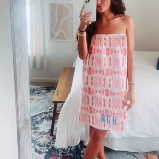 Spa Wrap Towel , Pink