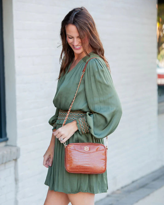 Fiona Crossbody, Saddle EC