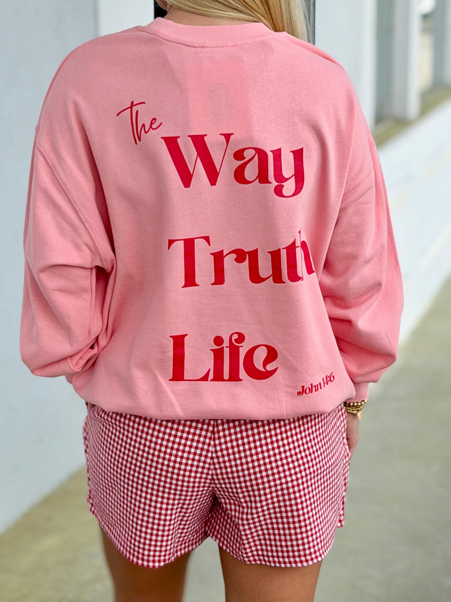 The Way, The Truth, The Life Jesus Graphic Sweatshirt