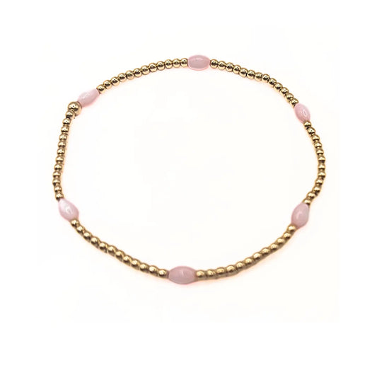 Aspen Bracelet 6.5", Pink Opal