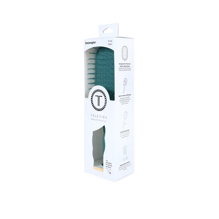Detangler Brush Full Size Teletie, Teal