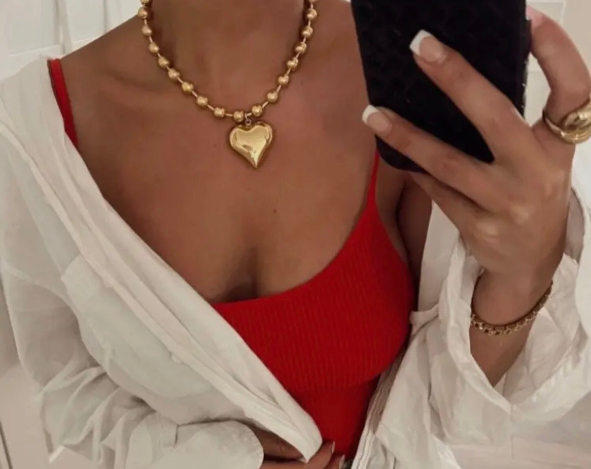 Bubble Heart Necklace