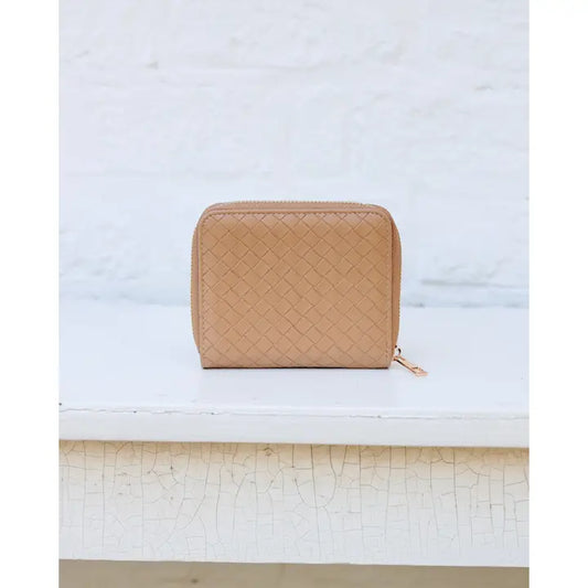 Blakely Wallet , Woven Tan