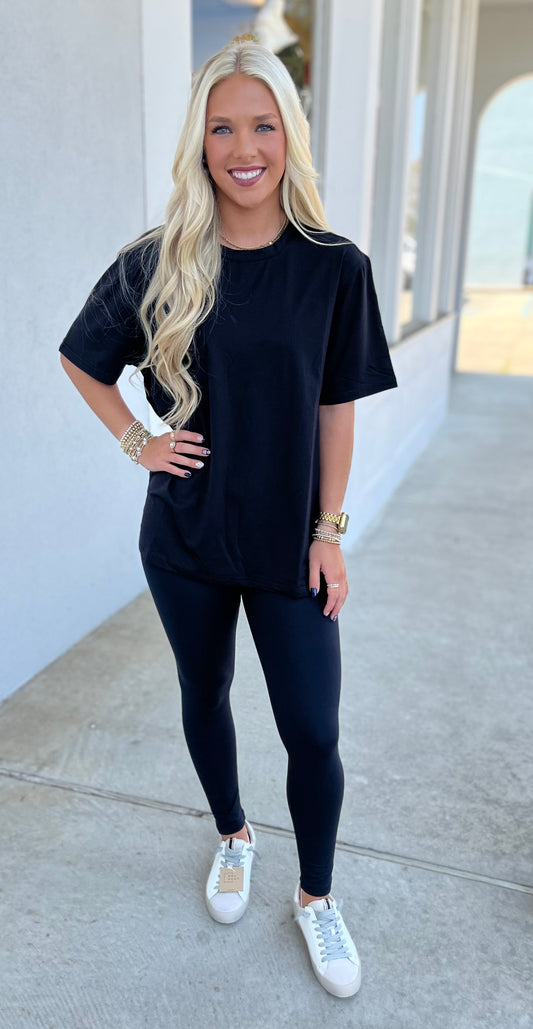 Air Essentials Crew Neck Tee, Black