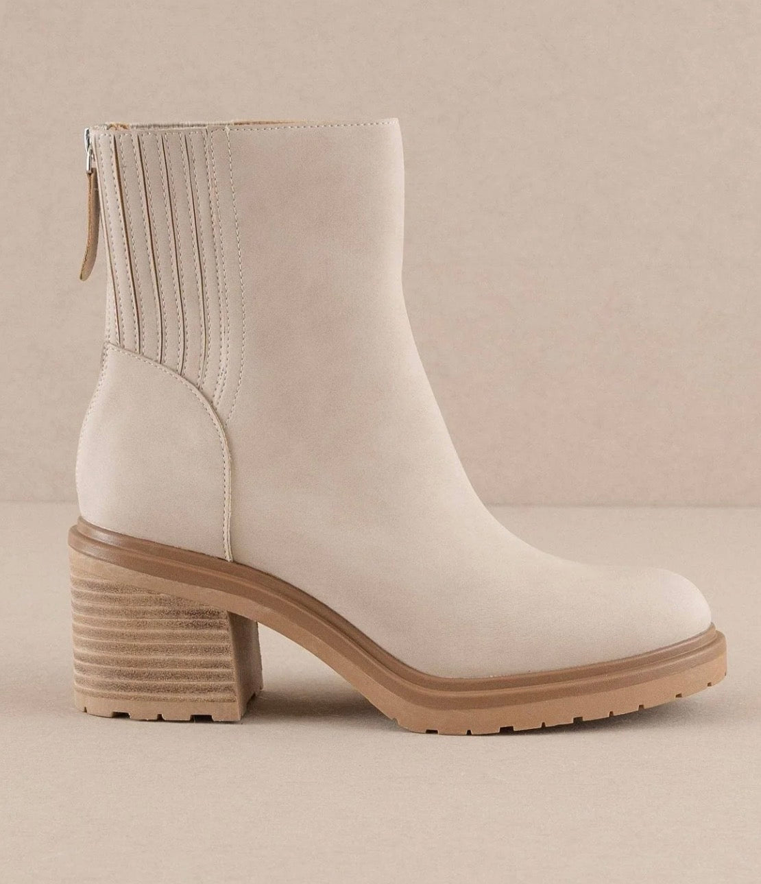 The Megan Light Grey Booties