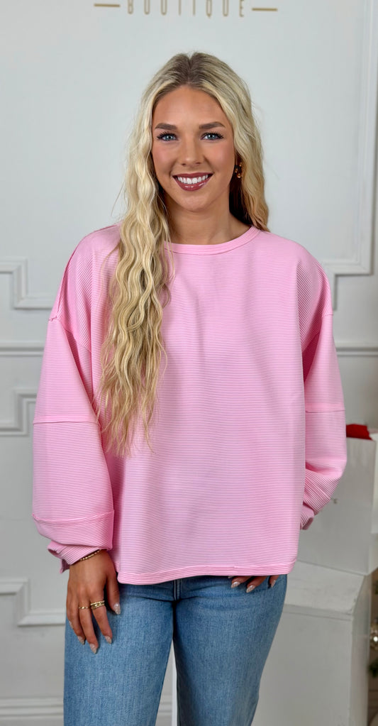 Punch Side Slit Tiered Sleeve Top