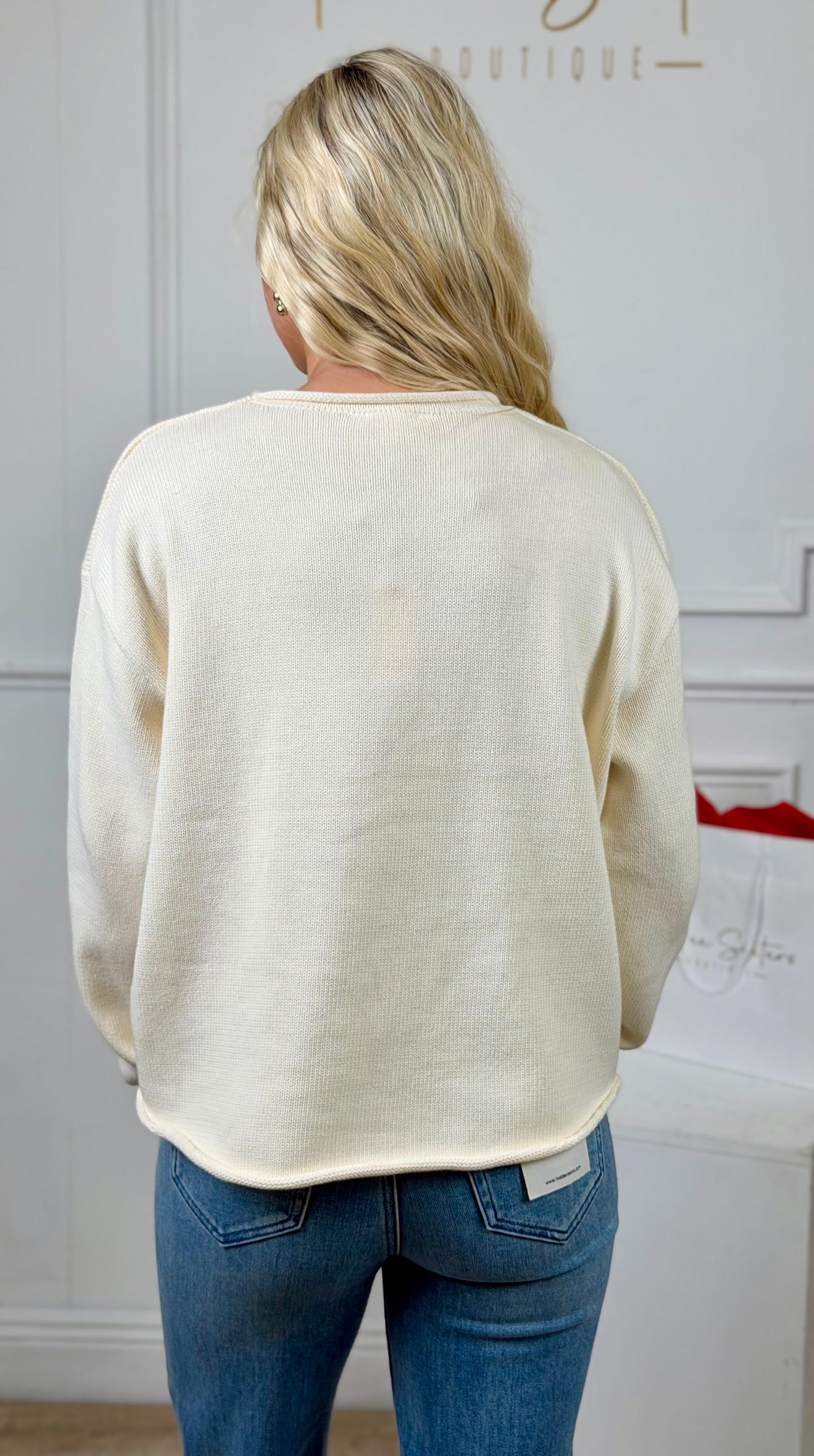 Cream Flying Duck Duo Sweater