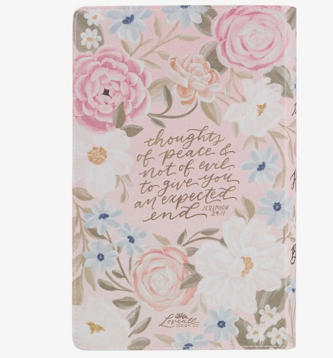 KJV Faux Leather Floral Bible
