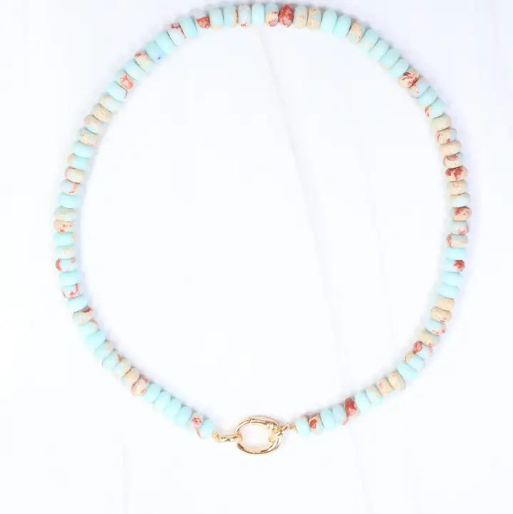 Gisela Stone Beaded Necklace