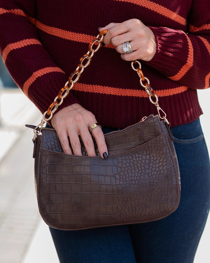 Charlee Crossbody , Chocolate