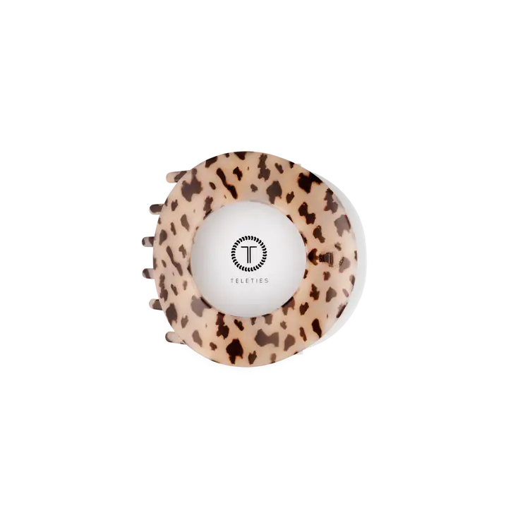 Blonde Tortoise Medium Flat Circle Teletie