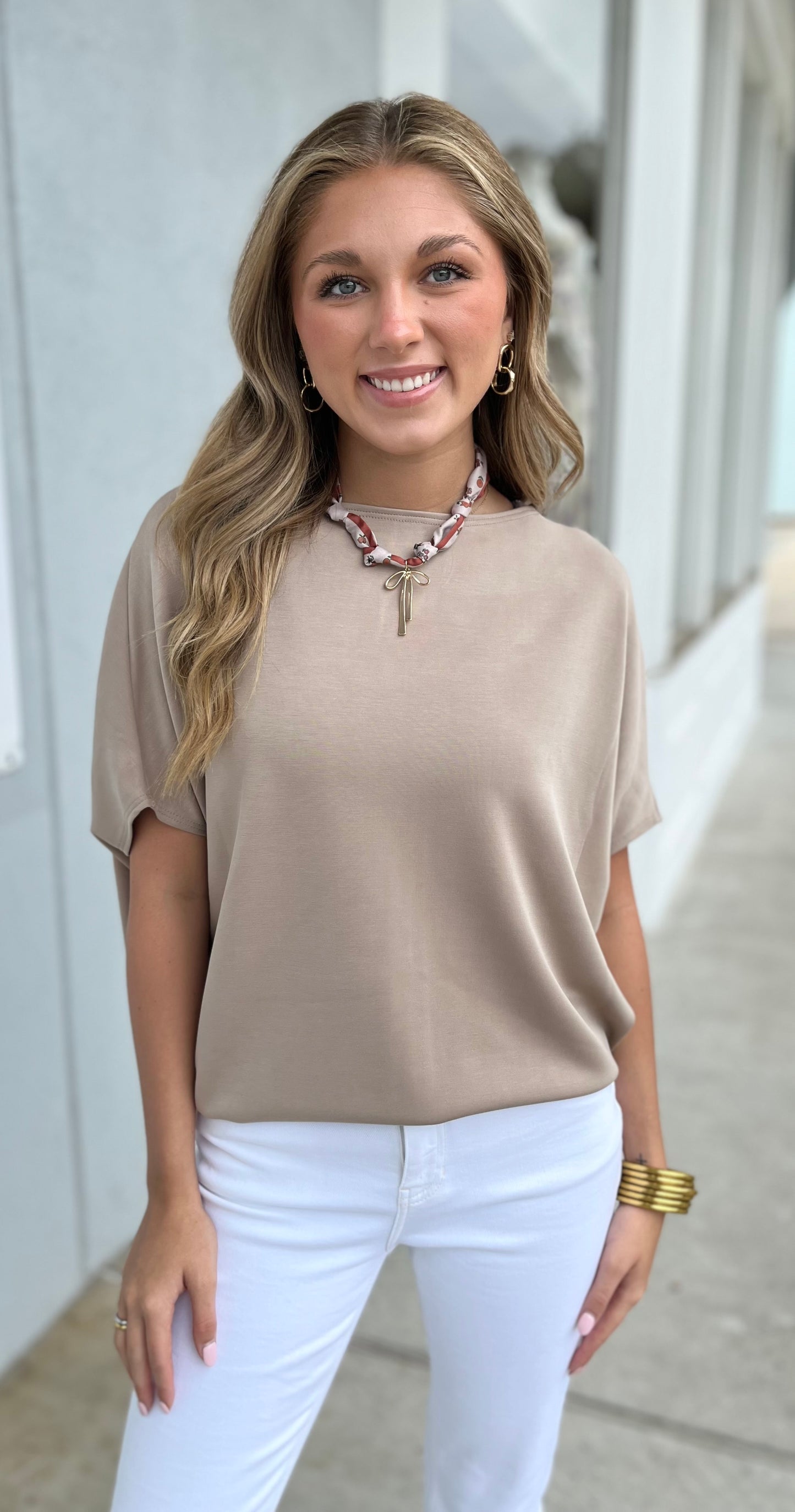 Coco Scuba Oversized Top Short Sleeve