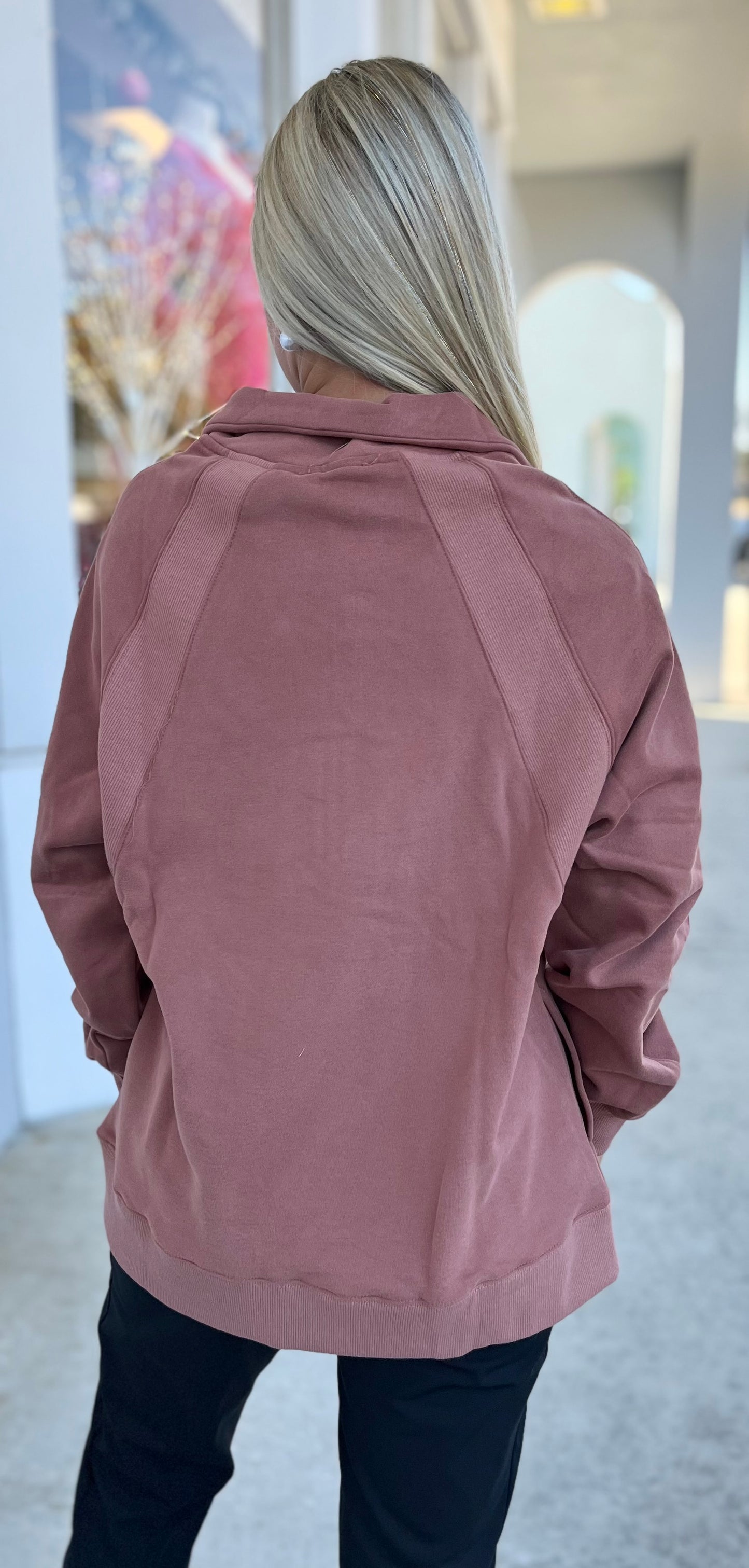 Mauve Oversized Pullover