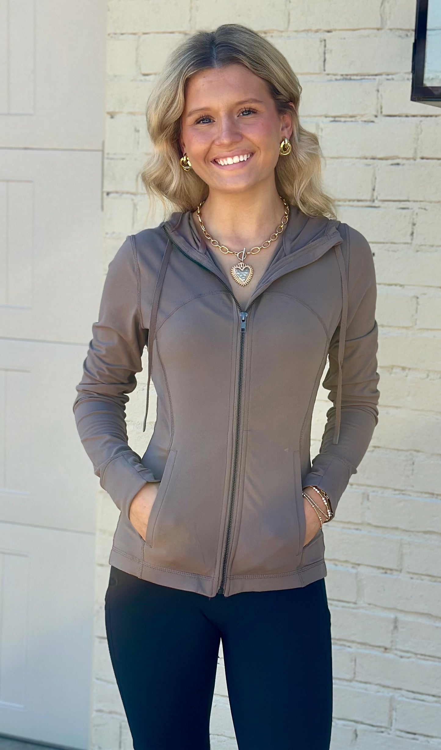 Performance Active Wear Jacket, Truffle