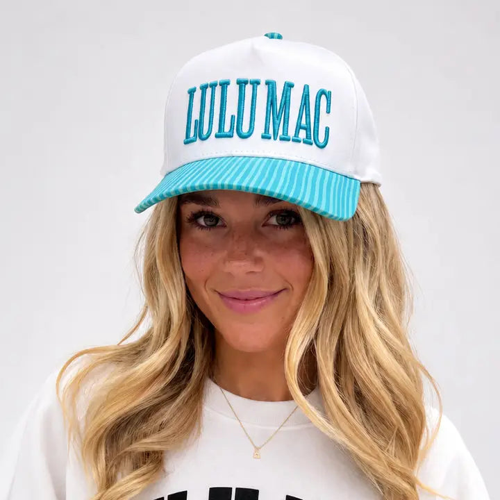 Lulu Mac Hat, Stripe Blue
