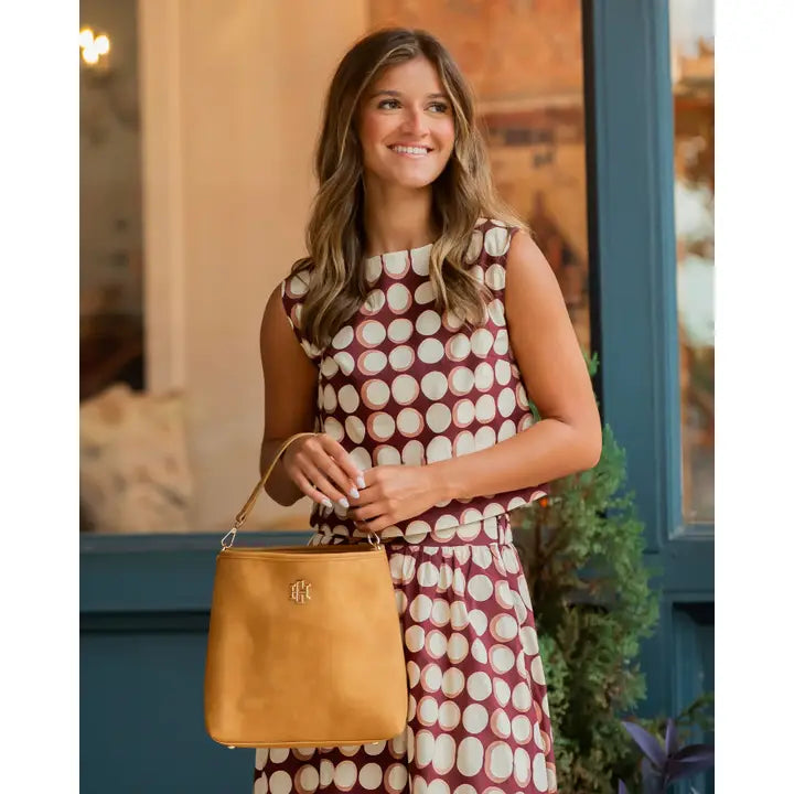Alexandra Bucket Bag -Mustard