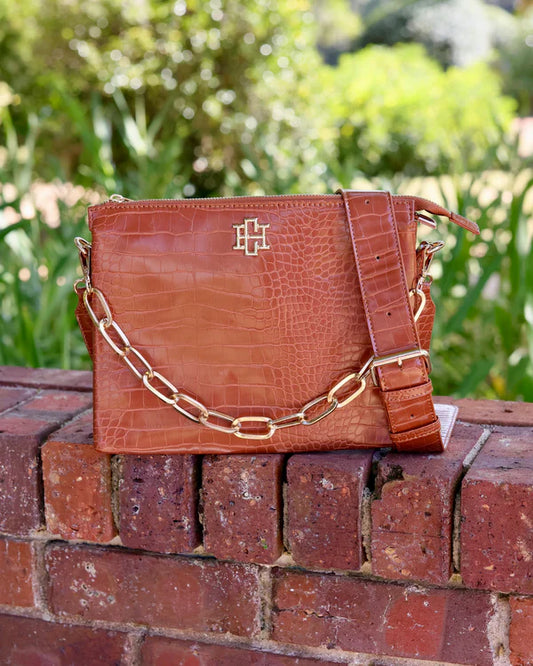 Ariana Crossbody , Saddle EC