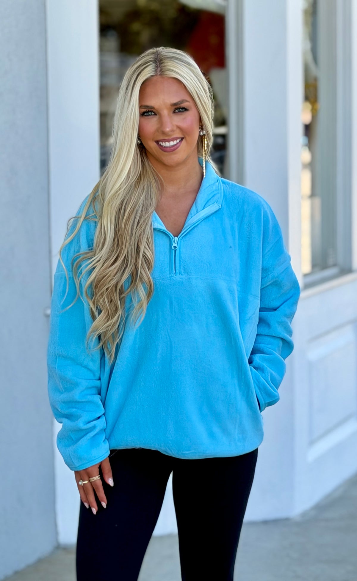 Seabreeze Half Zip Pullover With Pockets