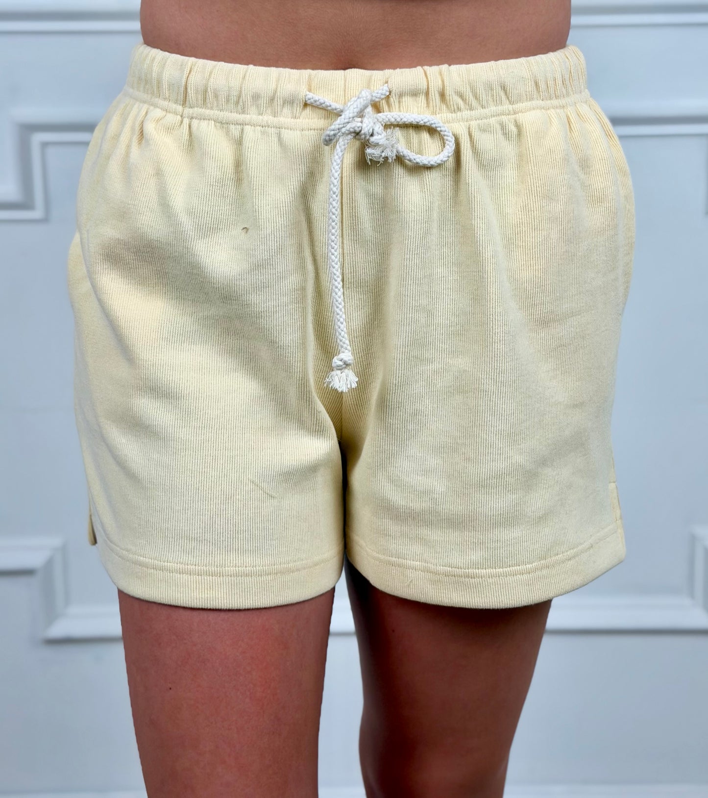 Lemon Soft Touch Knit Shorts