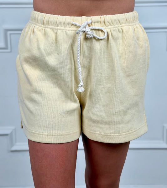 Lemon Soft Touch Knit Shorts