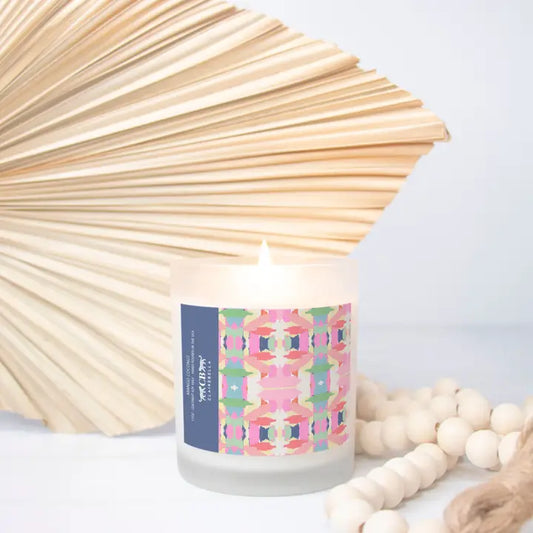 Glass Candle , Mango Coconut