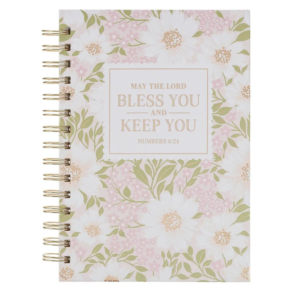 Journal Spirit Pink Floral Bless You And Keep You
